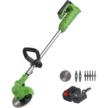 Imagem de Aparador de grama elétrico sem fio, cortador de grama de 24v, cortador de grama elétrico doméstico industrial