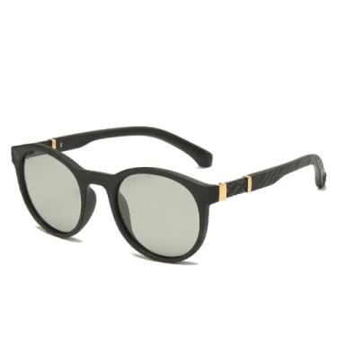 Imagem de 2024 redondo flexível polarizado óculos de sol feminino homem pesca condução fotocromático óculos de sol anti-reflexo óculos de visão noturna, fotocromático