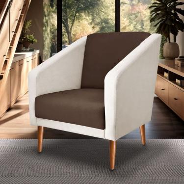 Imagem de Poltrona Sala De Estar Monalisa Decorativo suede