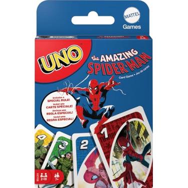 Imagem de UNO Jogo de Cartas Marvel Spider-Man para Crianças, Adultos & Família com Baralho e Regra Especial Inspirados nos Quadrinhos da Marvel