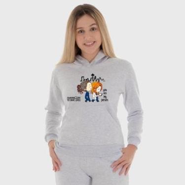 Imagem de Moletom Canguru Feminino Meninas Medicina com Capuz e Bolso-Feminino