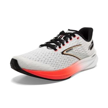 Imagem de Brooks Tênis de corrida feminino Hyperion Neutral, Azul/Coral Fiery/Laranja, 40