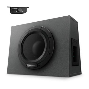 Imagem de PIONEER TS-WX1010A Subwoofer ativo selado de 10 polegadas com amplificador embutido, subwoofer de potência máxima de 1100 Watts, aumento de graves variável, instalação flexível