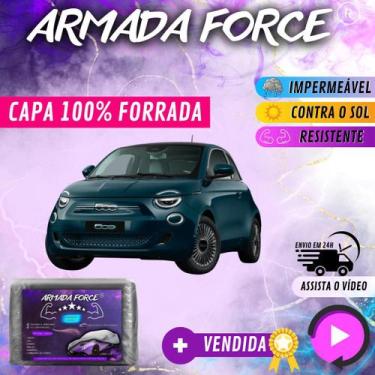 Imagem de Capa Cobrir Carro FIAT 500 100% Forrada Armada Force 100% Impermeável 