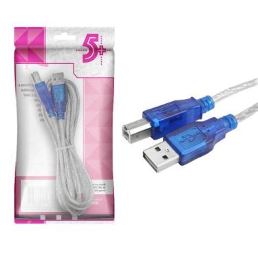 Imagem de Cabo Usb P/ Impressora Scanner Universal Original + Qualidade - 5+