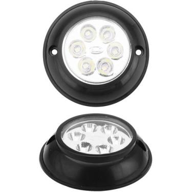 Imagem de Luminária Universal Interna Ônibus Caminhão Baú PRETO LED - SILO