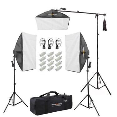 Imagem de Luzes de estúdio - 3 Softboxes 50x70 + Lâmpadas LED  - TUDOPRAFOTO
