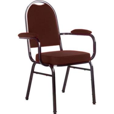 Imagem de Cadeira com braços para Auditórios Linha Hotel Vermelho - Design Offic