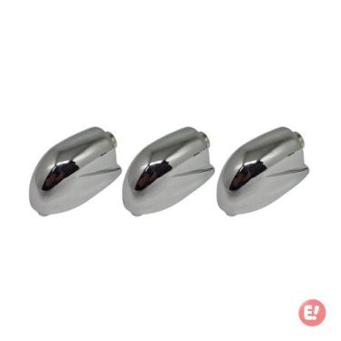 Imagem de Kit 3 Canoas Para Caixa Tom E Surdo Bateria 19.08 Cromada - Spanking