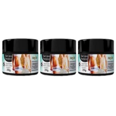 Imagem de Kit 3 Gel Lipo Redutor Termo Ativado 250g - Mary Life