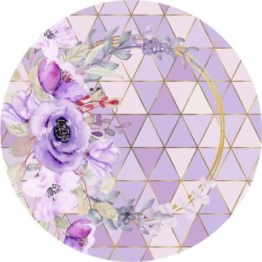 Imagem de Painel Redondo Veste Fácil C/ Elástico 1,50m Flores - Fadrix