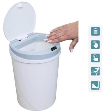 Imagem de Lixeira Automática c/ sensor inteligente 12 Litros Branca - Cozinha Ba