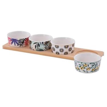 Imagem de Conjunto Petisqueira Ekos Baumbu 38x10 5 Peças - Wincy Casa