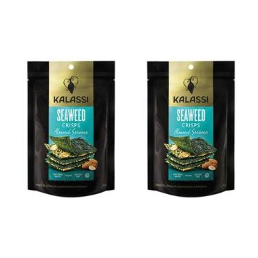 Imagem de Kit 2 Snack Alga Marinha Amendoa Seaweed Kalassi Vegano 25G