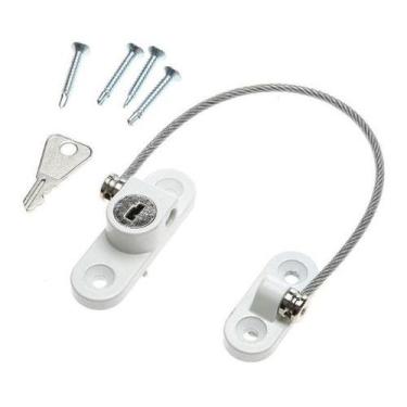 Imagem de (2pçs) Trava Limitador Criança Gato Porta, Janela Basculante - ABCMAIO