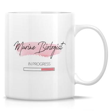 Imagem de Retreez Caneca engraçada de biólogo marinho - carregamento de biólogo marinho - xícara de café de cerâmica de 325 ml - presente bem-humorado para futuro biólogo marinho, estudante de biologia marinha
