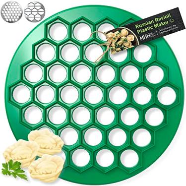 Imagem de Máquina russa para bolinhos de massa – Máquina de plástico pelmeni – Prensa de máquina de molde de ravióli – deliciosos bolinhos de carne siberiana pelmeni – Utensílios de cozinha