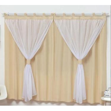 Imagem de Cortina 2 Metros Para Varão Simples Quarto De Bebê - BruceBaby Bordado