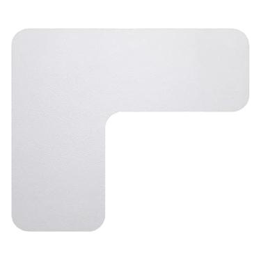 Imagem de Mouse Desk Pad Em L Canto 95x95 Couro Ecológico Sob Medida (Branco, 95x95)