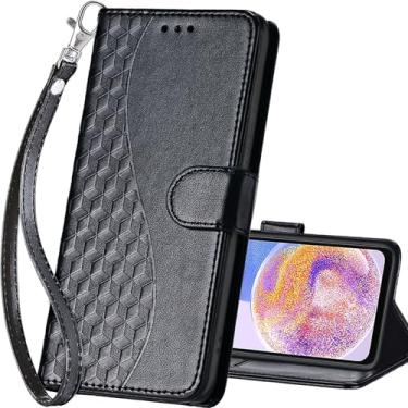 Imagem de SASYMALY Capa carteira para Samsung Galaxy A23 5G, capa flip com suporte para mulheres e homens, capa de telefone de couro PU adequada para Samsung Galaxy A23 5G [Preto]