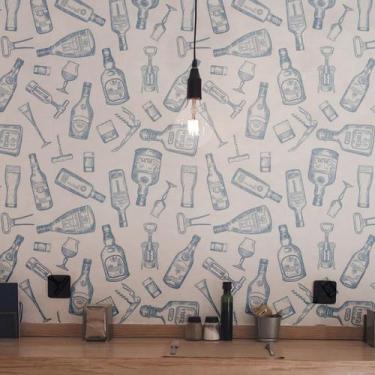 Imagem de Papel de Parede Adesivo Drinks E Bebidas N03058 0,58X2,5M - Adesivo BR