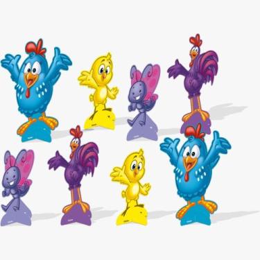 Imagem de Decoração de Mesa Festa Galinha Pintadinha- Pacote com 8 unidades - Fe