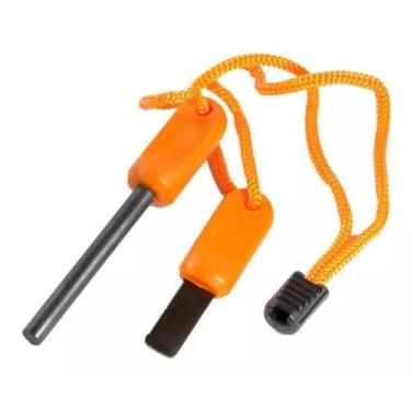 Imagem de Kit Com 2 Pederneira De Magnésio Fogo Sobrevivência Camping - novo sec