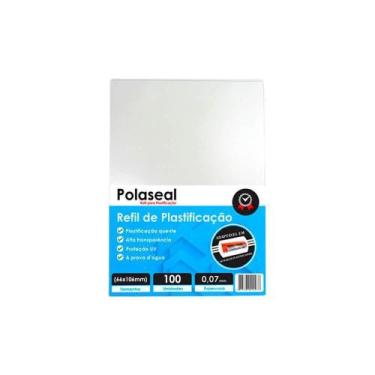 Imagem de Polaseal Plástico para Plastificação 66x106x0,07mm 100un - Marpax