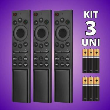 Imagem de Kit Controle Remoto Compatível Com Samsung Smart Prime Vídeo Netflix -