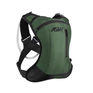 Imagem de Mochila Hidratação 2L Bolsa Ciclismo Asw Tank Bike MTB, Verde