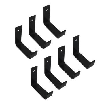 Imagem de Gancho Resistente Porta e Parade Estilo Industrial 6x6cm 7un - Woodand