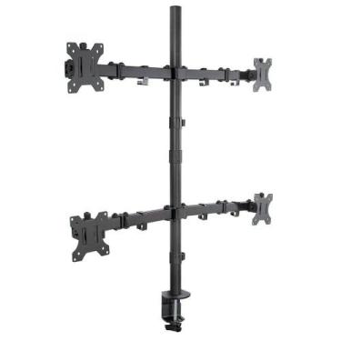 Imagem de Suporte Articulado para 4 Monitores Base Morsa V48C Central Suportes