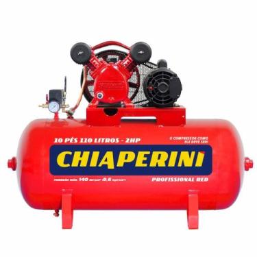 Imagem de Compressor de Ar 10 Pés 110 Litros 2,0 HP 10/110 RED Mono 110/220V CHI