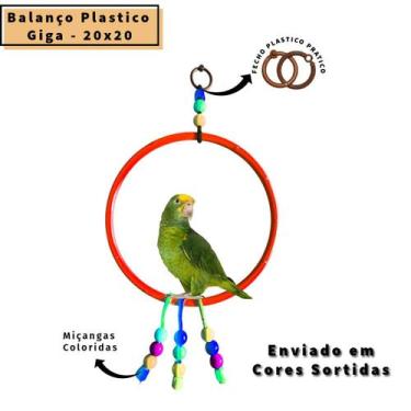 Imagem de Argola Balanço Brinquedo - Calopsita, Papagaio, Agapornes, Aves divers