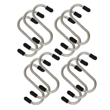 Imagem de Kit 12 Ganchos S Aço Inox Utensílios Barra Suporte Cozinha - Kehome