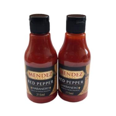 Imagem de Kit Molho de Pimenta Mendez 215ml 02 Red Pepper Habanero