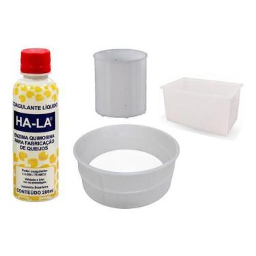 Imagem de Kit Coalho 200Ml Forma Canastra 1Kg Frescal E Mussarela 500G - COMBO