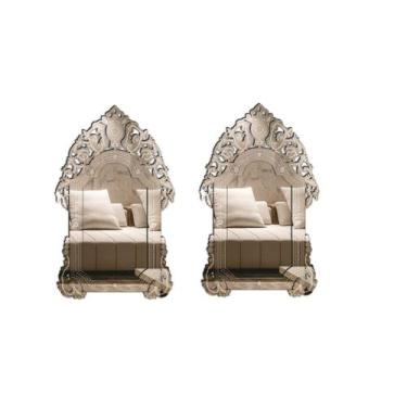 Imagem de Espelho Veneziano Decorativo Sala 60x90 3885 Kit 2 Pçs - CREATUS, prat