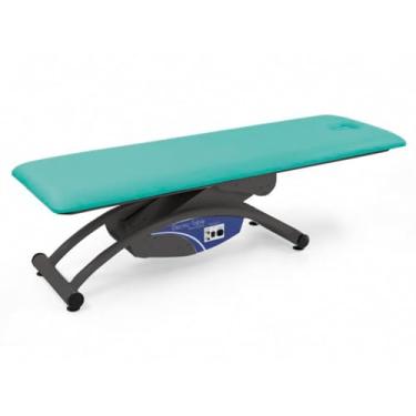 Imagem de Maca Elétrica com Orifício para o Rosto e Regulagem de Altura Base Preta - Arktus - Verde Claro