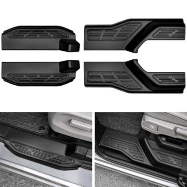 Imagem de YOJOJOCO 4 peças de protetor de soleira de porta para Honda Odyssey 2018-2025 acessórios preto fosco material ABS porta dianteira e traseira proteção contra chutes do pedal do carro