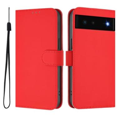 Imagem de Capa para Google Pixel 6 Pro Capa Folio Magnética Couro com Suporte para Cartão Capa para Google Pixel 6 Pro Case para Mulheres Homens à Prova de Choque Capinha (2)