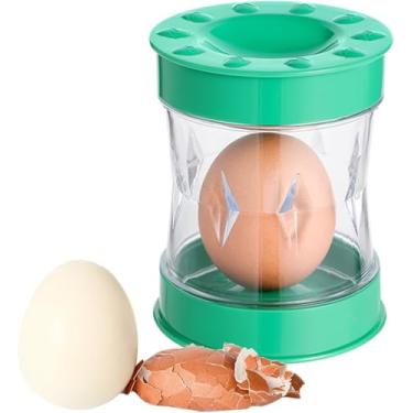 Imagem de Ferramenta de descascador de ovos cozidos, 2025 novo Descascador de ovos cozidos, abridor de casca de ovo para ovos cozidos, aparelho para ferramenta de abertura de casca de ovo e codorna (Verde)