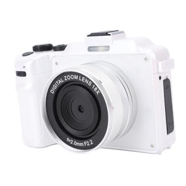 Imagem de Câmera Digital 64MP 4K Frontal Traseira Lente Dupla Foco Automático Tela Colorida de 3 Polegadas Anti Vibração Portátil Câmera Compacta para Estudantes