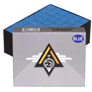 Imagem de Giz de bilhar para taco de sinuca Predator Crest - 1 bruto - 144 giz - azul
