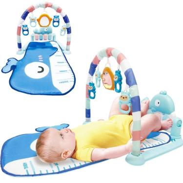 Imagem de Tapete de Atividades Bebê Piano Musical Mobile Baby Style com Teclado Removível Luzes e Sons Estímulo Sensorial