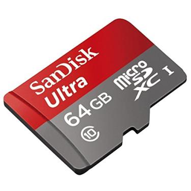 Imagem de O cartão profissional Ultra SanDisk 64 GB MicroSDXC Samsung SM-T560 é formatado sob medida para gravação de alta velocidade, sem perdas! Inclui adaptador SD padrão. (UHS-1 Classe 10 certificado 48 MB/seg)