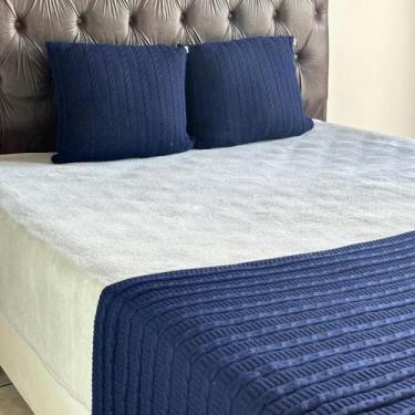Imagem de Kit 1 Peseira Super Luxo Para Cama King Size, Poltrona e Sofá 260cm x 