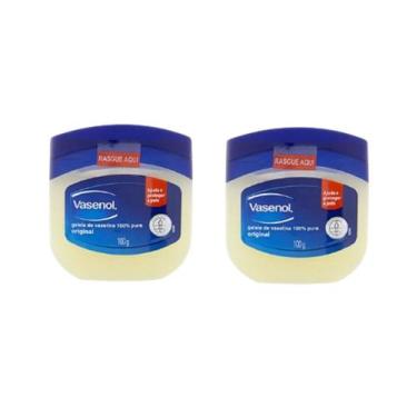 Imagem de Kit 2 Vasenol Geléia De Vaselina 100% Pura Original 100g - Unilever