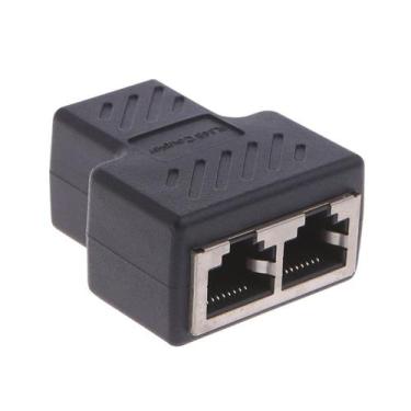 Imagem de Cabo LAN Ethernet RJ45 - Divisor Fêmea 1x2