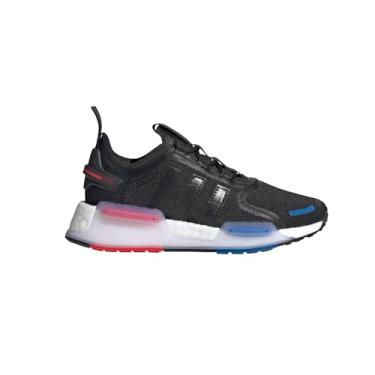 Imagem de adidas Tênis masculino NMD_V3 GS, Preto/azul/vermelho, 7 Big Kid